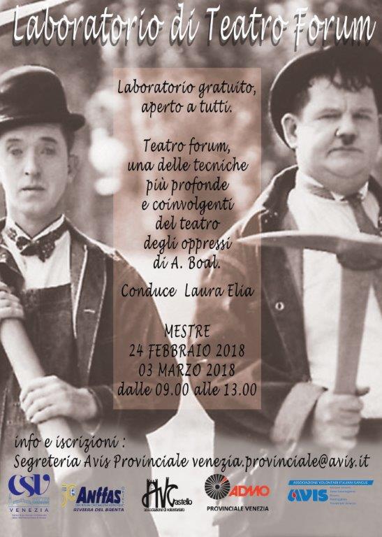 locandina teatro forum